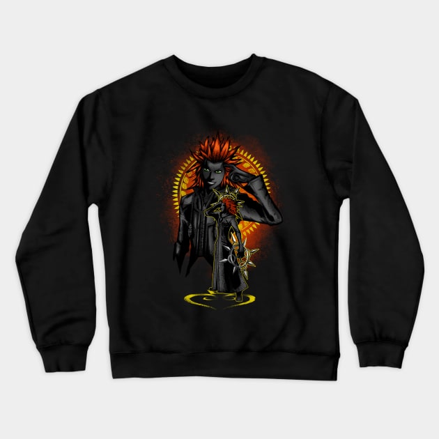 Keyblade Wielder Lea Crewneck Sweatshirt by HyperTwenty